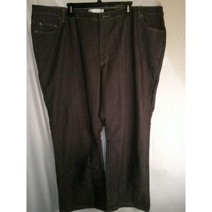 Denim 24/7 Dark‎ Wash Bootcut Jeans Plus Size Stretch Denim 28WP NWT